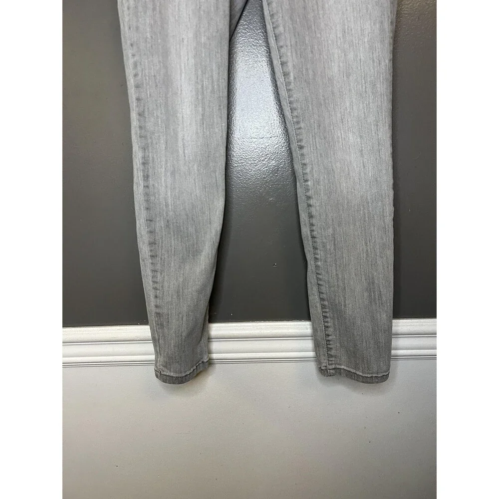 Universal Thread Jeans Womens 6 28R Gray Skinny Mid Rise Stretch Denim Pants - Picture 3 of 9